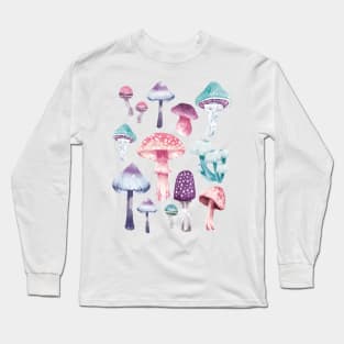 Luminescent Mushrooms Long Sleeve T-Shirt